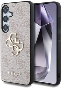 Guess Metal Logo hoesje geschikt voor Samsung Galaxy S25 Plus - Roze