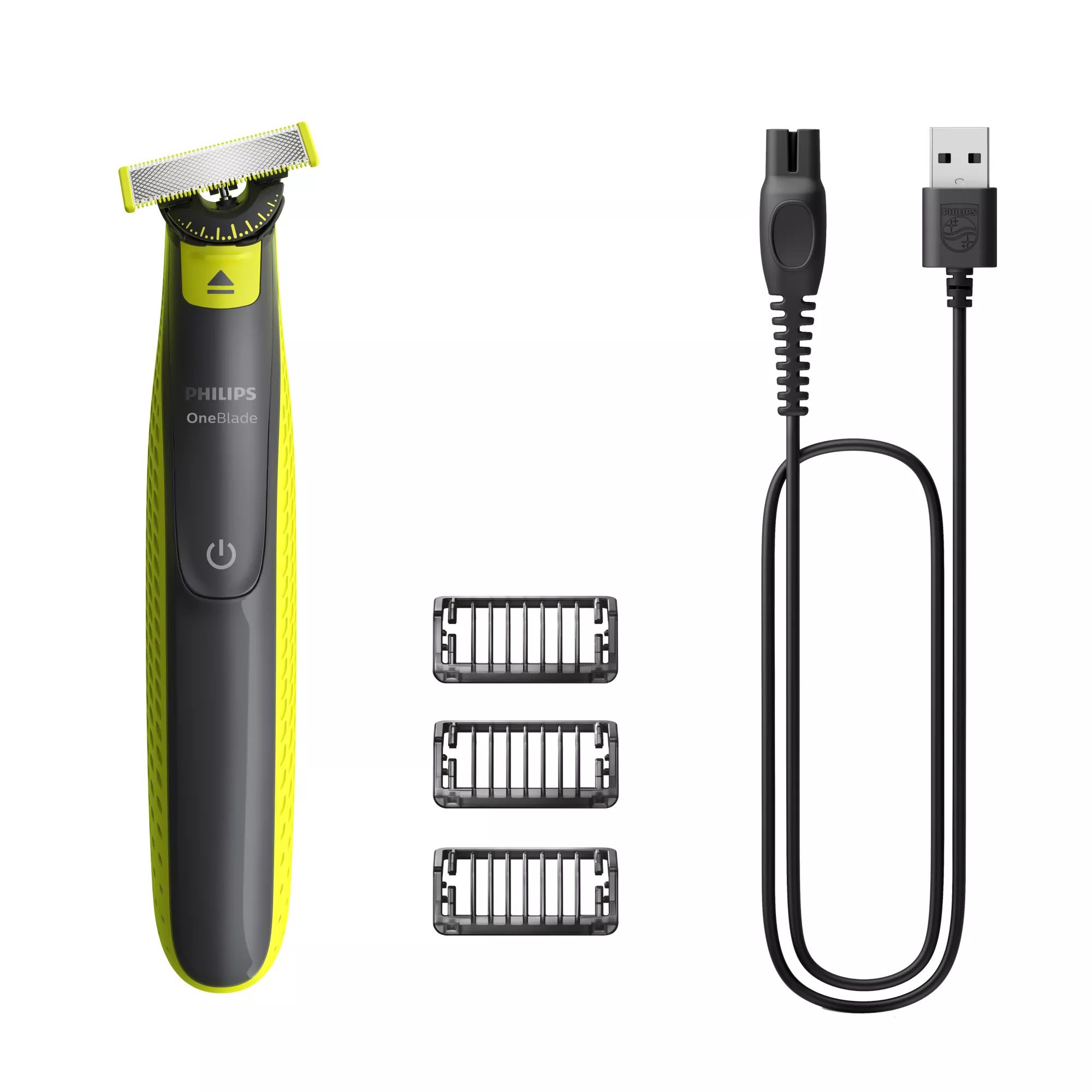Philips Norelco OneBlade 360 QP2724/23 Foil Shaver with Trimmer - Grey/Lime
