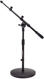 Trojan Pro Short Round Base Mic Stand with Telescopic Boom