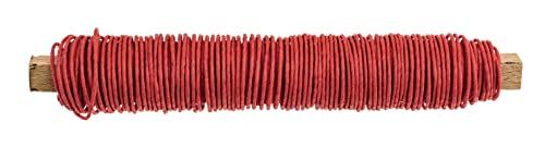Glorex 6 1280 223 - papieren wikkeldraad - rood - 22 m