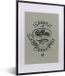 Cadre photo incluant affiche - Café - Dictons - Vintage - 30x40 cm