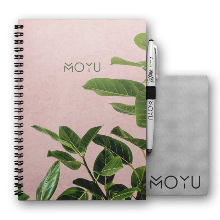 MOYU Uitwisbaar Notitieboek A5 Premium Hardcover - Pink Planter