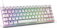 THE G-LAB G-Lab KEYZ TITAN Mechanisch Gaming Toetsenbord - Rode Switches, Bekabeld, RGB, Wit, 65%