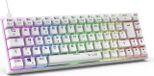 THE G-LAB G-Lab KEYZ TITAN Mechanisch Gaming Toetsenbord - Rode Switches, Bekabeld, RGB, Wit, 65%