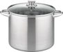 GSW RIGO casserole, 26 cm, 10 litres, stainless steel, suitable for induction hobs, catering pan