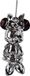 Christmas Inspirations 3D ornament Acryl Minnie D100 chrome Acrylic 4x3.5x7.5 cm ornamento natalizio Disney