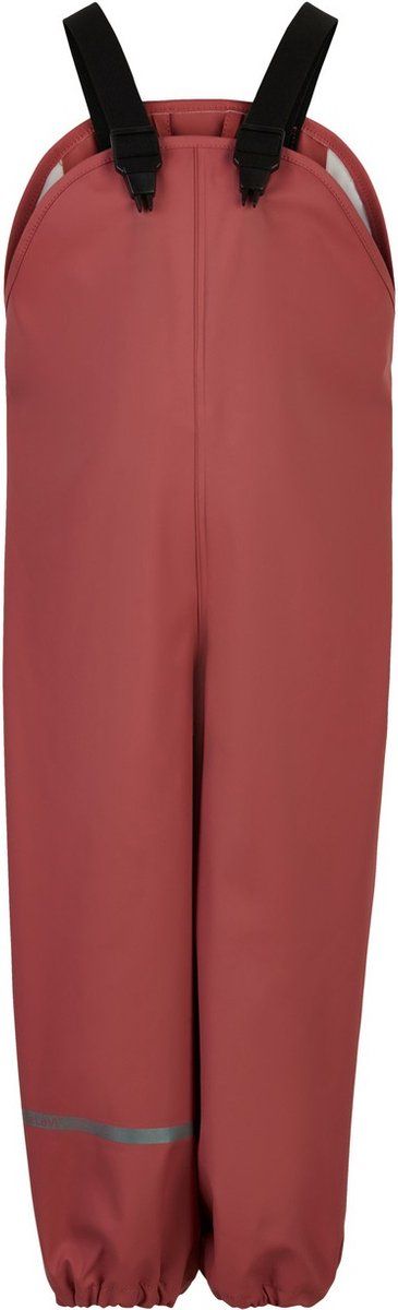 CELAVI - Regenbroek met bretels voor kinderen - Recycled PU - Dusty Ceder - maat 140 (10 Jaar)