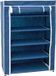 Ger Import Opvouwbaar camping schoenenrek / schoenenkast - blauw - 60 x 30 x 88 cm