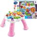 Table à langer - Rose - Table d'éveil pour bébés - Jeux multiples - Panneau interactif amovible - Activité musicale et évolutive