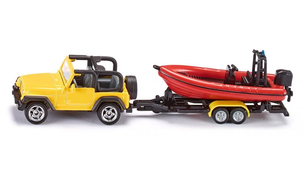 SIKU Jeep with boat - 1658