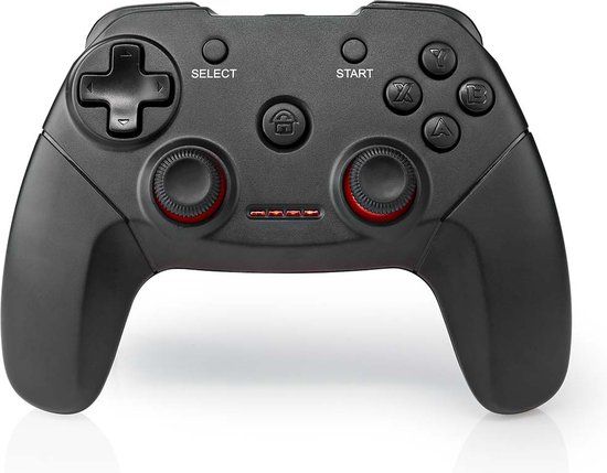 Nedis Gamepad - Draadloos - 11 Knoppen - Zwart