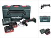 Metabo W 18 LT BL 11-125 accu haakse slijper 18 V 125 mm (613052840) borstelloos + 2x accu 5,5 Ah + lader + metaBOX