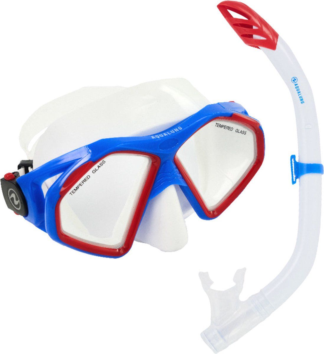 Aqua Lung Sport Hawkeye Combo Snorkelset - Volwassenen - Rood/Blauw