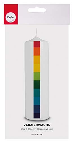 Rayher 31616000 wasfolie regenboogset, regenboog, 10 x 5 cm