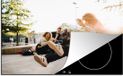 Merkloos KitchenYeah® Inductie beschermer 77x51 cm - Skateboarden - Inductie kookplaat accessoire - Multicolor