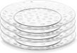 Arte Regal Leknes Onbreekbare Dinerborden - 4 stuks - Kunststof - Transparant - Diameter 21cm