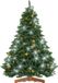 Casaria Boules de Noël 54 Pièces Or Guirlande Lumineuse 20m Blanc Froid