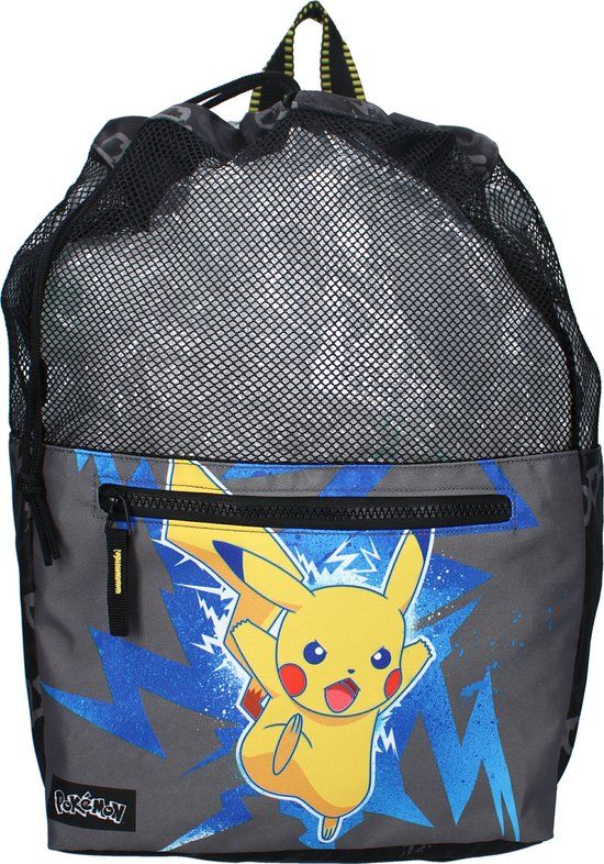 Pokémon Gotta Catch 'Em All! Gymtas - Zwart - Pikachu