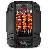 NutriChef Multifunctionele Shoarmagrill - 22,5 L Rotisserie Keukenoven, Verticale Glazen Deur, Timer & Temperatuurregeling