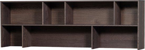 WOOOD New Gravure Opzetkast - Essen - Espresso - 65x200x30