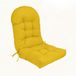 Coussin de jardin pour dossier haut - Imperméable et résistant aux UV - Jaune