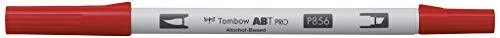 Tombow ABTP-856 ABT PRO alcohol-gebaseerde marker, twee punten, chinees rood