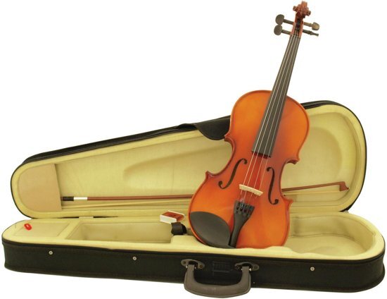 Dimavery Viool muziekinstrument - 4/4 - met strijkstok en koffer