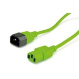 ROLINE câble d'alimentation, IEC 320 C14 - C13, vert, 3 m