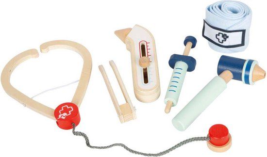 Small Foot - Dokter Speelset - 6dlg. - Unisex - Multi kleuren - Maat S