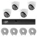 NVR PNI NVR POE PNI House IP710J videobewakingspakket, 4 PNI IP808J 8MP camera's en 4 UTP CAT6 kabel 20 meter inbegrepen