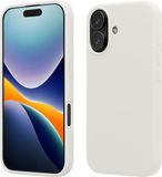 kwmobile telefoonhoesje geschikt voor Apple iPhone 17 - Hoesje met siliconen coating - Smartphone case in wit