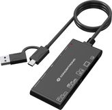 Conceptronic BIAN10B geheugenkaartlezer USB 3.2 Gen 1 (3.1 Gen 1) Type-A/Type-C Zwart