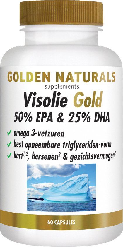 Golden Naturals Visolie 50% EPA & 25% DHA Capsules - 8718164643033