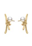 Gaya Leo E-Commerce Ltd. Gaya Earrings 14 Karaat Goud Wit