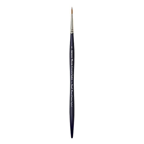 Winsor & Newton 5067002 Kolinski Sable Aquarelpenseel - Rond Nr. 2-1,8 mm - Lange Steel