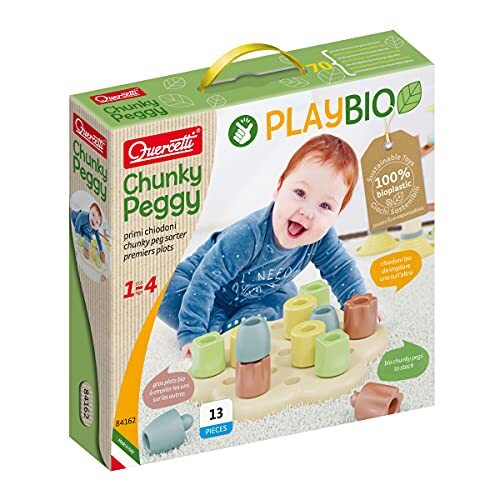 Quercetti - Quercetti-84162 Chunky Peggy Play Bio, meerkleurig (13)