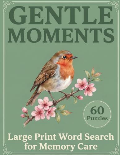 Gentle Moments Large Print Word Search for Memory Care