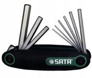 SATA opvouwbare inbussleutelset - 9-delige inch