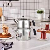 Karaca Stella - RVS Theepot - 2L + 1L – Inductiegeschikt