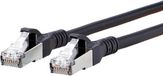 METZ CONNECT Câble réseau Cat6A - Noir - 5 mètre