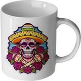 Keramische mok maniacase, Arte calavera Caveiras Mexicanas