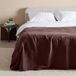 NOUS Living sprei / zomerdekbed mousseline (160x250 cm) Bruin Effen
