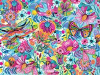 Bluebird Puzzle Fleurs et Papillons - 1000 pièces