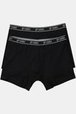 JP 1880 Broek, ondergoed, set van 2, jersey ondergoed voor heren, zwart.