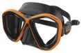Seac Symbol, duikmasker met twee lenzen en 3D-gesp, gemaakt in Italië.