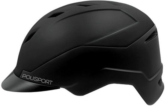 Polisport E'City Helm - L 59-61cm - Zwart/donker grijs