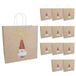 Idena 30362-12 - Geschenkzakjes kerstkabouters, 12 stuks, 28 x 28 x 15 cm, papieren zakjes, geschenkzakjes, kerstzakjes