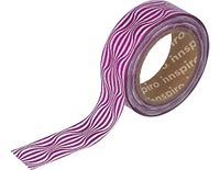 Masking Tape Washi Folie, vormen, roze, 15 mm x 10 m, Serie Metal