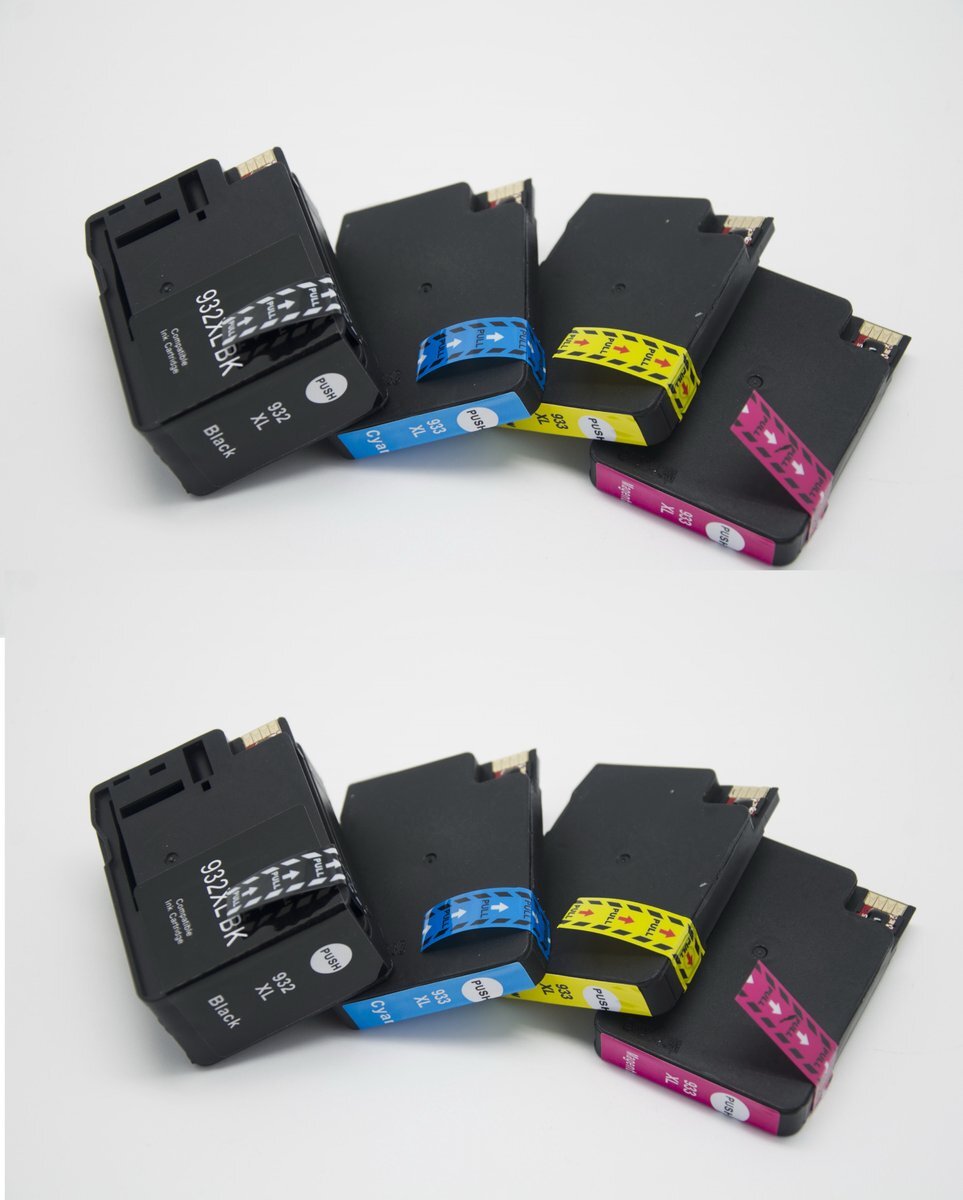 inktdag inktcartridges voor HP 932XL /933XL,HP 932/933 inktcartridge multipack van 8 kleuren (2*BK, C, M en Y) voor HP OfficeJet 6100, 6600, 6700, 7110, 7510, 7610, 7612, 8620