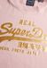 Superdry Vintage Logo Metallic T-shirt Femme Rose Vif Taille 42
